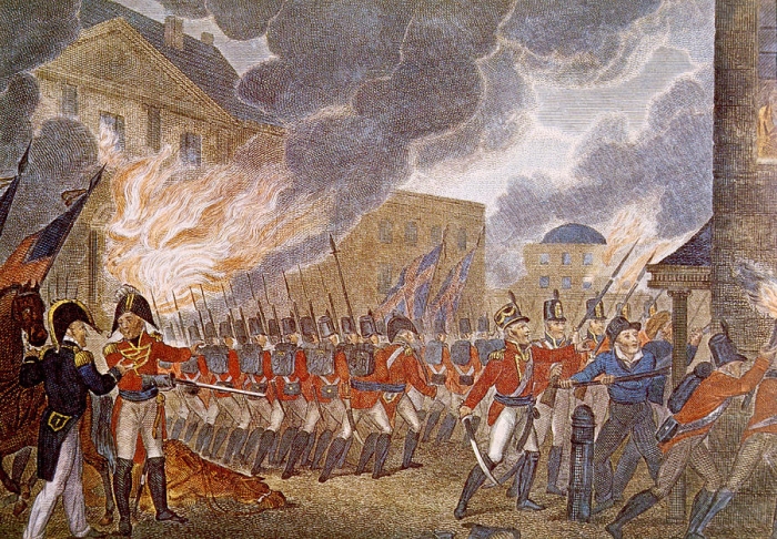 British Burning Washington in 1814